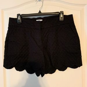 Black twill shorts